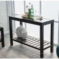 Thin Glass Hall Console Table mit Rückseite